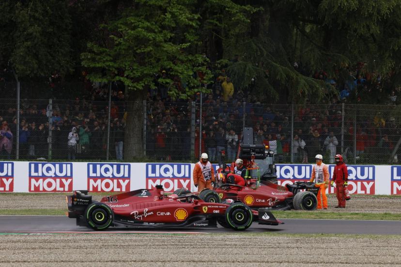Leclerc et Sainz GP d'Imola