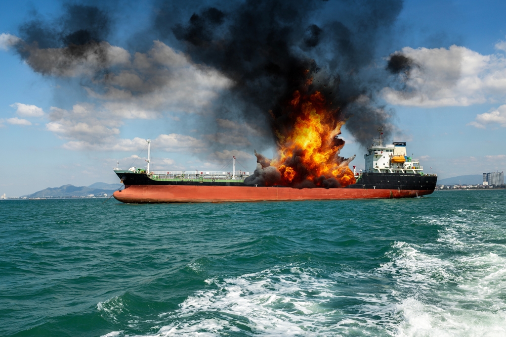 Navire explosion